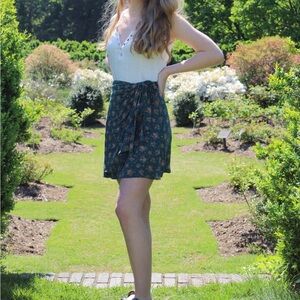 American Eagle Floral wrap skirt